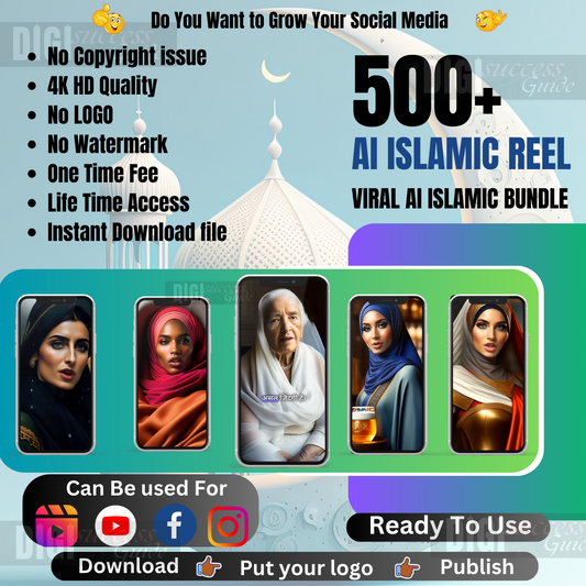 Tech and Faith Unite: 500+ AI Islamic Reels Collection